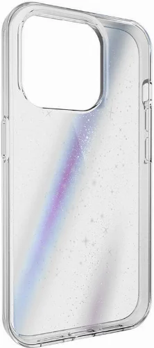 Apple iPhone 15 Pro Çift Katmanlı IMD Baskılı Bumper Switcheasy Cosmos Nebula Kapak - Şeffaf