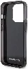Apple iPhone 15 Pro (6.1) Kılıf AMG Orjinal Lisanslı Çift Katmanlı Küçük Logolu Dörtgen Şerit Desenli Kapak - Siyah