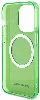 Apple iPhone 15 Pro (6.1) Kılıf AMG Orjinal Lisanslı Magsafe Şarj Özellikli Transparan Kapak - Yeşil