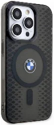 Apple iPhone 15 Pro (6.1) Kılıf BMW Magsafe Şarj Özellikli Transparan IML Signature Orjinal Lisanslı Kapak - Siyah