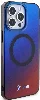 Apple iPhone 15 Pro (6.1) Kılıf BMW Magsafe Şarj Özellikli Transparan Renk Geçişli Dizayn Orjinal Lisanslı Kapak - Mavi-Kırmızı