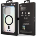 Apple iPhone 15 Pro Kılıf BMW Magsafe Şarj Özellikli Transparan Renk Geçişli Iridescent Orjinal Lisanslı Kapak - Karışık
