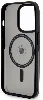 Apple iPhone 15 Pro (6.1) Kılıf BMW Orjinal Lisanslı Magsafe Şarj Özellikli IML Baskı Logolu Buzlu Mat Kapak - Siyah
