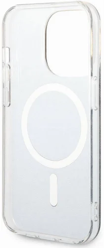 Apple iPhone 15 Pro Kılıf Guess Orjinal Lisanslı Magsafe Şarj Özellikli Yazı Logolu 4G Desenli Kapak - Kahverengi