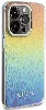 Apple iPhone 15 Pro Kılıf Guess Orjinal Lisanslı Yazı Logolu Mirror Disco Kapak - Colorful