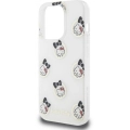 Apple iPhone 15 Pro Kılıf Hello Kitty Orjinal Lisanslı Elektroplating Kaplama Kabarcık Baskılı Kapak - Beyaz
