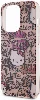 Apple iPhone 15 Pro (6.1) Kılıf Hello Kitty Orjinal Lisanslı İkonik Logolu Etiket Graffiti Kapak - Pembe