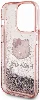 Apple iPhone 15 Pro (6.1) Kılıf Hello Kitty Orjinal Lisanslı İkonik Sıvılı Glitter Kapak - Şeffaf