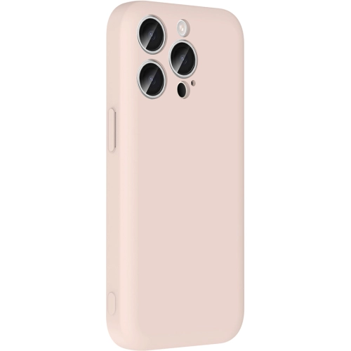 Apple iPhone 15 Pro (6.1) Kılıf İçi Kadife Dokulu Kartlık Hazneli Mat Vitra Silikon Kapak - Gri