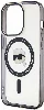 Apple iPhone 15 Pro (6.1) Kılıf Karl Lagerfeld Magsafe Şarj Özellikli IML Karl Orjinal Lisanslı Kapak - Şeffaf
