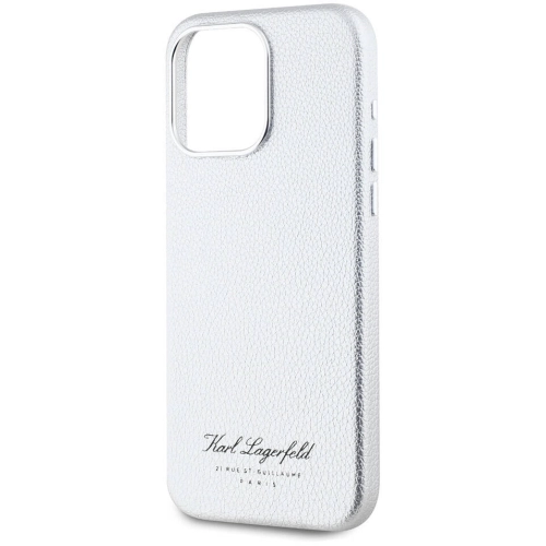 Apple iPhone 15 Pro (6.1) Kılıf Karl Lagerfeld Orjinal Lisanslı KL Yazılı Hotel Kapak - Siyah