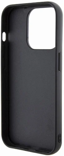 Apple iPhone 15 Pro (6.1) Kılıf Karl Lagerfeld Silikon 3D Multi Logo Orjinal Lisanslı Kapak - Siyah