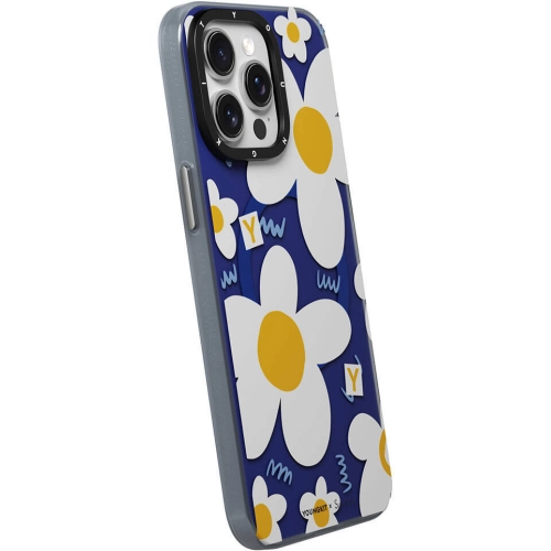 Apple iPhone 15 Pro (6.1) Kılıf Magsafe Şarj Özellikli Sunshine Tasarımlı Youngkit Spring Breeze Serisi Kapak - Beyaz