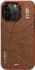 Apple iPhone 15 Pro Kılıf Magsafe Şarj Özellikli Youngkit Backboard Serisi Leather Kapak - Siyah