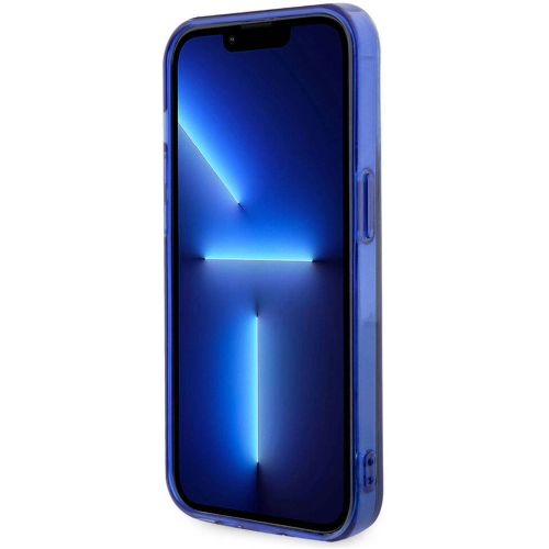 Apple iPhone 15 Pro (6.1) Kılıf Mercedes Benz Orjinal Lisanslı Magsafe Şarj Özellikli Çift Katmanlı Mavi Yıldız Desenli Kapak - Mavi