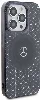 Apple iPhone 15 Pro (6.1) Kılıf Mercedes Benz Orjinal Lisanslı Magsafe Şarj Özellikli Çift Katmanlı Mini Yıldız Desenli Kapak - Siyah
