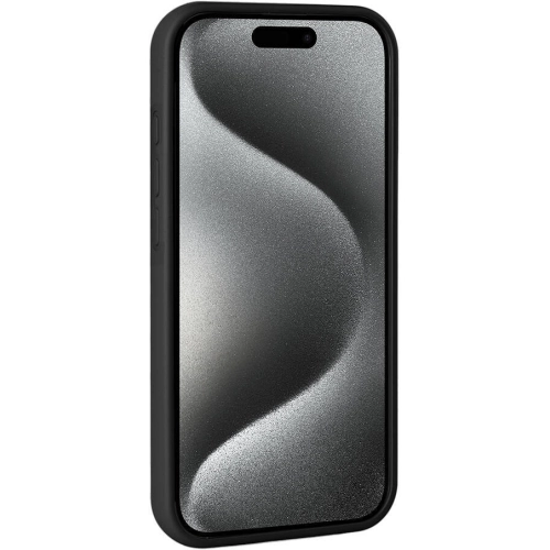 Apple iPhone 15 Pro Kılıf Parlak Taşlı Tasarım Zore Pırlanta Kapak - Siyah