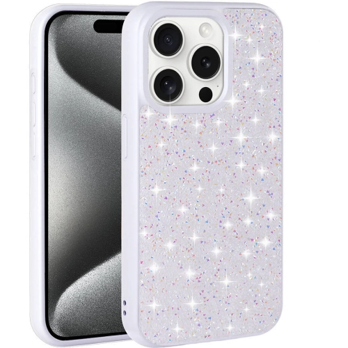 Apple iPhone 15 Pro Kılıf Parlak Taşlı Tasarım Zore Pırlanta Kapak - Pembe