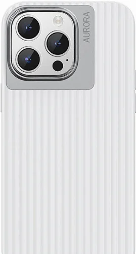 Apple iPhone 15 Pro (6.1) Kılıf Recci Aurora Serisi Magsafe Şarj Özellikli Kapak - Beyaz