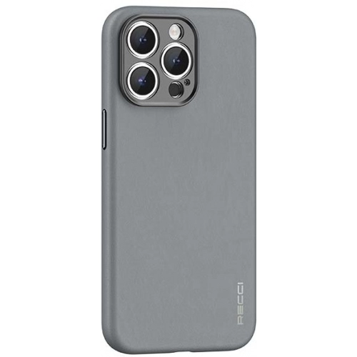 Apple iPhone 15 Pro (6.1) Kılıf Recci Magsafe Şarj Özellikli Kamera Korumalı Explore Serisi Kapak - Gri