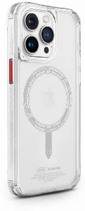 Apple iPhone 15 Pro Kılıf SkinArma Şeffaf Airbag Tasarımlı Magsafe Şarj Özellikli Saido Kapak - Şeffaf