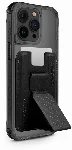 Apple iPhone 15 Pro Kılıf SkinArma Şeffaf Magsafe Şarj Özellikli Kado Kartlıklı Saido Kapak - Siyah
