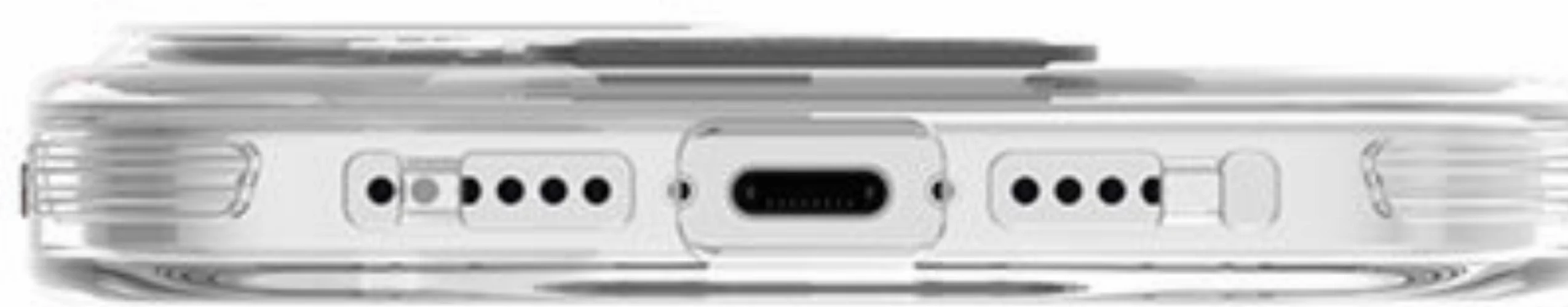 Apple iPhone 15 Pro Kılıf SkinArma Şeffaf Renk Geçişli Airbag Tasarımlı Standlı Cosmo Kapak - Gri
