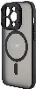 Apple iPhone 15 Pro (6.1) Kılıf TUMI Orjinal Lisanslı Magsafe Şarj Özellikli Kamera Standlı Buzlu Mat Kapak - Siyah