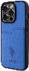 Apple iPhone 15 Pro (6.1) Kılıf U.S. Polo Assn. Orjinal Lisanslı Baskı Logolu PU Kartlıklı Kapak - Lacivert
