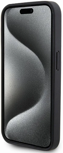 Apple iPhone 15 Pro (6.1) Kılıf U.S. Polo Assn. Orjinal Lisanslı Deri Şeritli Logo Dizayn Kapak - Lacivert