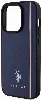 Apple iPhone 15 Pro (6.1) Kılıf U.S. Polo Assn. Orjinal Lisanslı Üç Renk Şerit Tasarımlı Baskı Logolu Kapak - Kırmızı