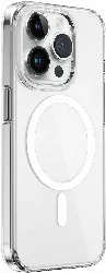 Apple iPhone 15 Pro (6.1) Kılıf Wiwu FYY-014 Magsafe Şarj Özellikli Şeffaf Kapak - Şeffaf