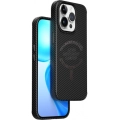 Apple iPhone 15 Pro Kılıf Wiwu LCC-107 Karbon Fiber Magsafe Şarj Özellikli Kamera Korumalı Kabon Kapak - Siyah