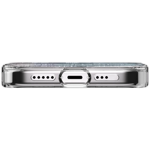 Apple iPhone 15 Pro Magsafe Şarj Özellikli Parlayan Simli Şeffaf Switcheasy Starfield-M Kapak - Mavi