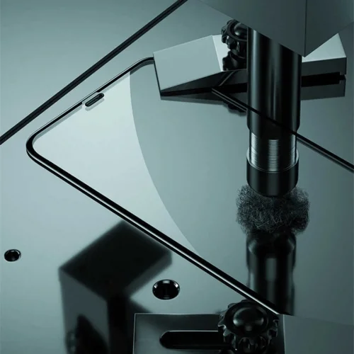 Apple iPhone 15 Pro Max (6.7) Ekran Koruyucu Zore Rio Glass Tam Kapatan Kırılmaz Cam - Siyah