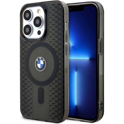 Apple iPhone 15 Pro Max (6.7) Kılıf BMW Magsafe Şarj Özellikli Transparan IML Signature Orjinal Lisanslı Kapak - Mavi