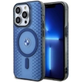Apple iPhone 15 Pro Max (6.7) Kılıf BMW Magsafe Şarj Özellikli Transparan IML Signature Orjinal Lisanslı Kapak - Mavi