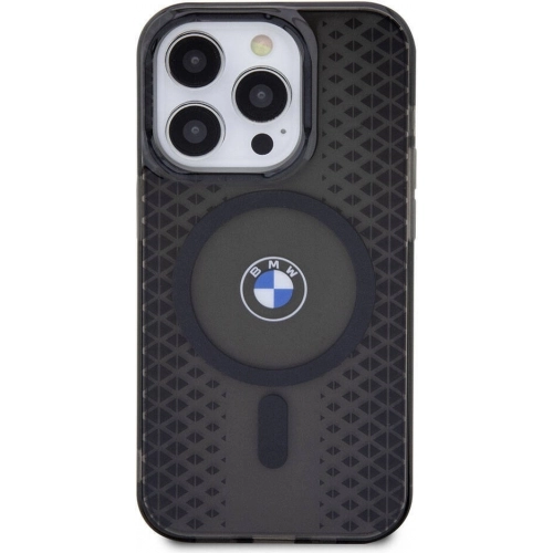 Apple iPhone 15 Pro Max (6.7) Kılıf BMW Magsafe Şarj Özellikli Transparan IML Signature Orjinal Lisanslı Kapak - Mavi