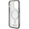 Apple iPhone 15 Pro Max (6.7) Kılıf BMW Magsafe Şarj Özellikli Transparan Silver Ring Orjinal Lisanslı Kapak - Şeffaf