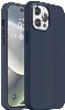 Apple iPhone 15 Pro Max (6.7) Kılıf İnce Mat Esnek Silikon - Lacivert