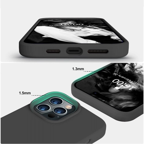 Apple iPhone 15 Pro Max (6.7) Kılıf İnce Soft Mat Renkli Esnek Silikon Kapak - Rose Gold