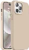 Apple iPhone 15 Pro Max (6.7) Kılıf İnce Mat Esnek Silikon - Rose Gold