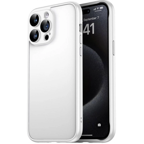 Apple iPhone 15 Pro Max (6.7) Kılıf Kamera Korumalı Bontez Bumper - Titanyum