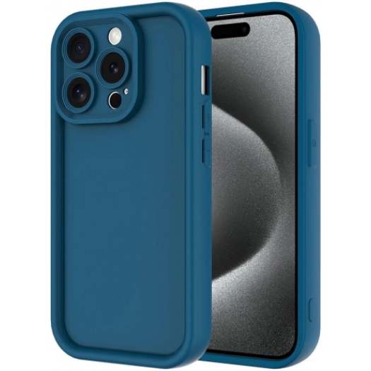 Apple iPhone 15 Pro Max (6.7) ile Uyumlu Kılıf Kamera Korumalı Silikon Ananas Kapak - Koyu Yeşil