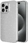 Apple iPhone 15 Pro Max (6.7) Kılıf Kamera Korumalı Simli Lüks Zore Koton Kapak - Gümüş