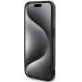 Apple iPhone 15 Pro Max (6.7) Kılıf Karl Lagerfeld Silikon 3D K&C Logo Orjinal Lisanslı Kapak - Siyah