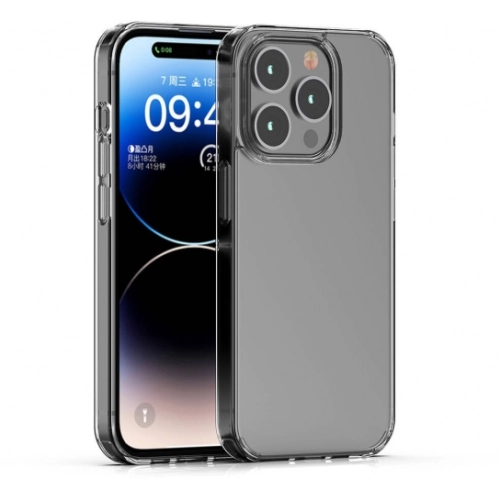 Apple iPhone 15 Pro Max (6.7) Kılıf Lux Korumalı Kenarları Silikon Arkası Sert Coss Kapak - Şeffaf