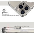 Apple iPhone 15 Pro Max (6.7) Kılıf Magsafe Şarj Özellikli Airbagli Şeffaf İncek Kapak - Şeffaf