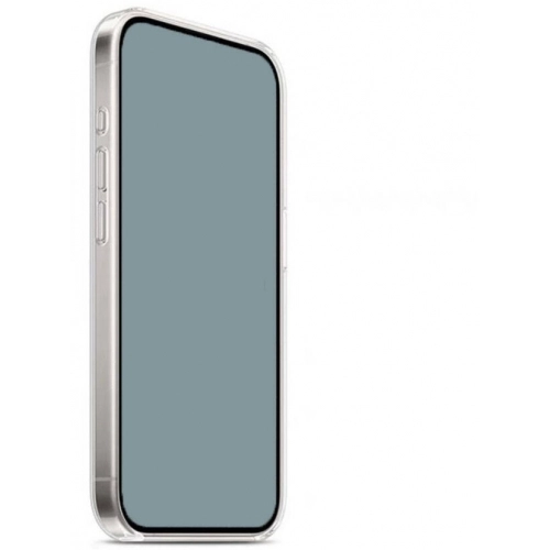 Apple iPhone 15 Pro Max (6.7) Kılıf Magsafe Şarj Özellikli Şeffaf Sert PC Embos Kapak - Şeffaf