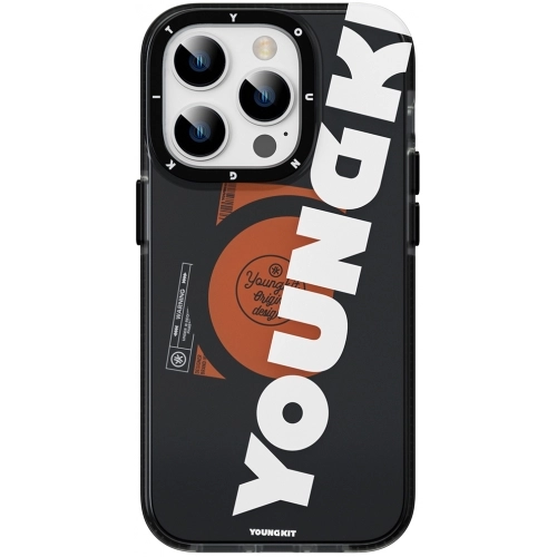 Apple iPhone 15 Pro Max (6.7) Kılıf Magsafe Şarj Özellikli Youngkit Binfen Serisi Yazı Temalı Kapak - Yeşil
